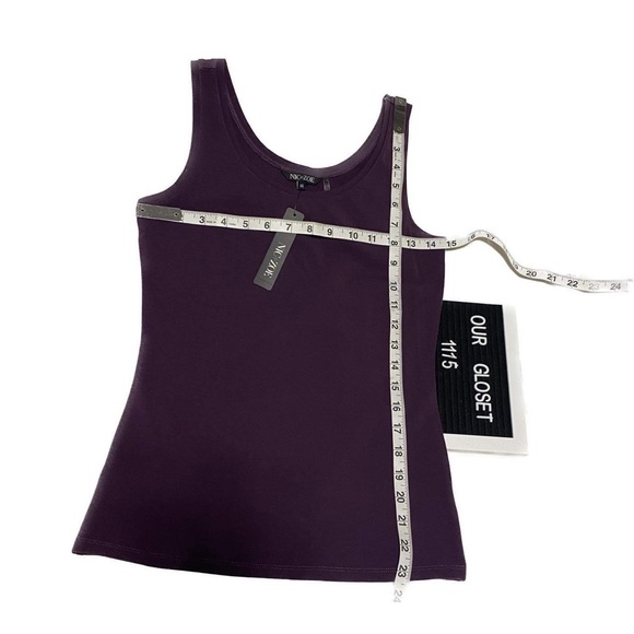 NIC +ZOE Perfect Tank, Size XS, Rich Purple, NWT. 1115 - Picture 6 of 6